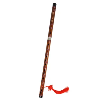Китайская духовая Бамбуковая флейта Практикующий инструмент для начинающих, Изучающий Традиционное дерево Деревянный