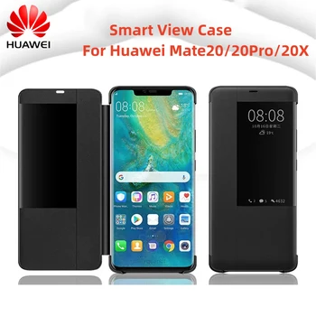 Оригинальный Huawei Mate 20 Pro Mate20X Smart Wake Chip Зеркальный Чехол Для Телефона Huawei Mate20 20X Smart View Clear Mirror Откидная Крышка
