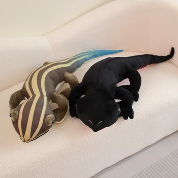 1шт 90-100 см Плюшевая игрушка-ящерица Саламандра, подушка, диванная подушка, кукла-шалость, подарок для хороших Братьев и друзей