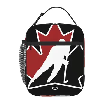 Сумки-холодильники для ланча канадской хоккейной команды, изолированные сумки, изолированная сумка для ланча