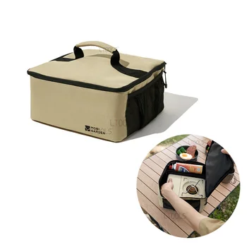 Сумка для хранения кассетной печи, Квадратная сумка для хранения походной посуды Большой емкости, Переносная сумка для хранения различных принадлежностей для путешествий на открытом воздухе