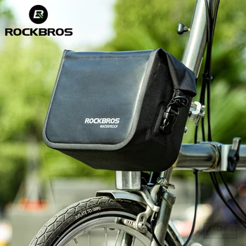 Велосипедная сумка ROCKBROS Сумка для велосипедной рамы Карман для передней трубки Наплечная сумка bmx Водонепроницаемая сумка на руль Аксессуары для велосипедов