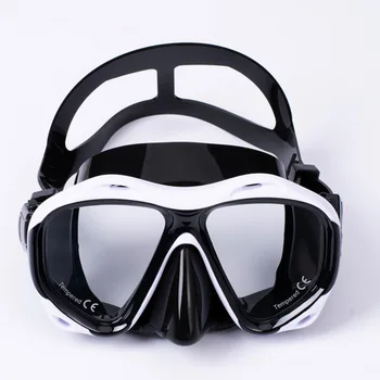 Маска для подводного плавания с маской для подводного плавания, очки для подводного плавания, силиконовая юбка, маска для панорамного погружения для взрослых, плавание с маской и трубкой