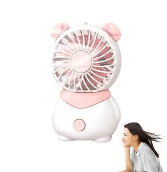 Вентилятор для свиней, милые настольные вентиляторы, Маленький Тихий дизайн с милой свиньей, Маленький портативный вентилятор, настольный вентилятор, ручные вентиляторы, портативный перезаряжаемый настольный вентилятор