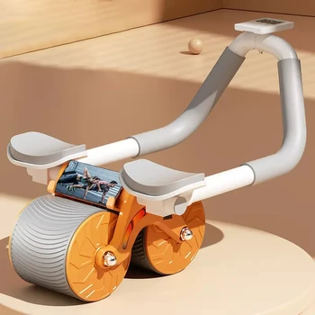 Планка-тренажер для отжиманий Колесо для здорового пресса Автоматический отскок мышц брюшного пресса Бытовая модель Ab Roller