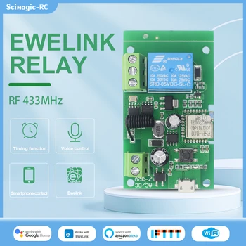 1-канальный eWeLink WIFI и функция RF Умный Моторный Выключатель Света USB5V 7-32 В 110 В 220 В 230 В Автоматический Выключатель RF Приемник 433 МГц