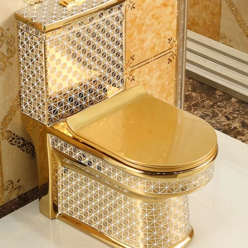 Бытовой сливной золотой унитаз super swirl водосберегающий унитаз с защитой от запаха квадратный керамический унитаз индивидуального цвета