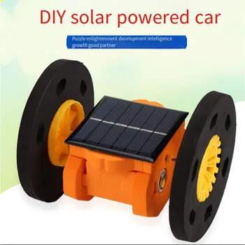 Креативная технология, Изобретение для производства игрушек на малой солнечной энергии, Самодельный сбалансированный автомобиль, научный эксперимент для начальной школы, Набор ручной работы