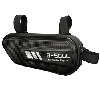 Водонепроницаемая велосипедная передняя сумка B-SOUL, велосипедная верхняя сумка, аксессуары для горных шоссейных велосипедов, черный