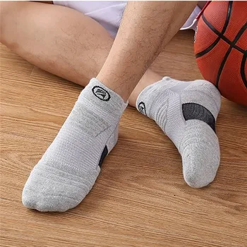 Мужские носки с толстым дном, дышащие, впитывающие пот, носки для бега на открытом воздухе, Элитные баскетбольные спортивные носки