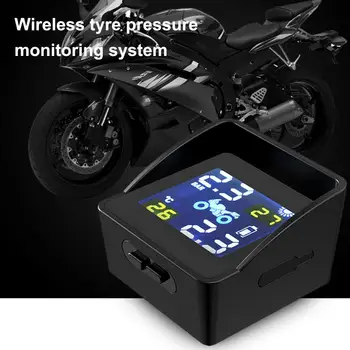 Прочный датчик давления в шинах мотоцикла с безопасным ЖК-экраном, беспроводной датчик давления в шинах для мотоцикла