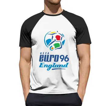Футболка с логотипом Euro 96, быстросохнущая футболка, эстетическая одежда, возвышенная футболка, мужская одежда