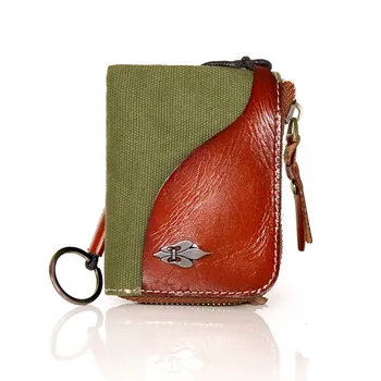 Модный женский кошелек из натуральной кожи, маленький кошелек, мешочек для мелочи, мини-карман с зажимом для денег на молнии, Кошельки, держатель для ключей J150